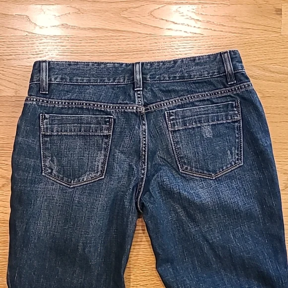 Banana Republic Premium Denim Cropped Cuffed Jeans - Picture 5 of 7